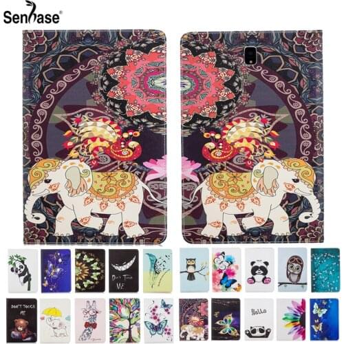 Fashion Painted PU Leather Flip Card Package Stand Tablet Cover For Samsung Galaxy Tab S4 10.5 inch SM-T830 SM-T835 Case