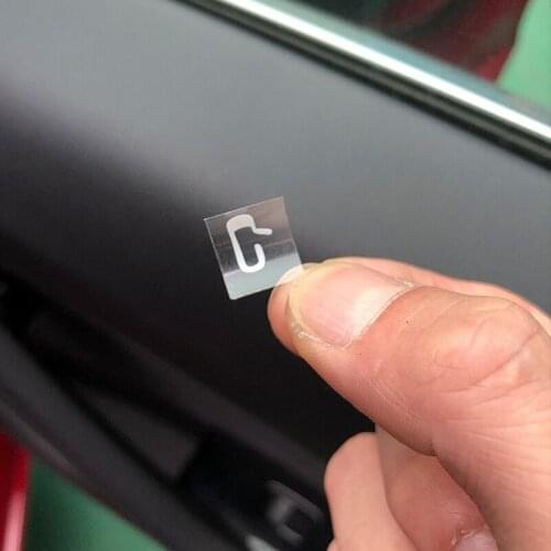 8Pcs/Set for Tesla Model 3 Car Door Open Exit Sticker Interior Decoration Button Sticker Kit