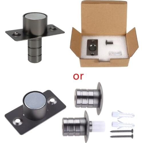 YYSD Invisible Stainless Steel Door Stop Magnetic Floor Mount Hidden Door Stopper