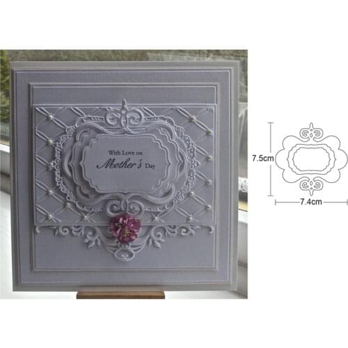 2020 new metal dies hollow frame background cutting dies Diy Scrapbooking dies craft paper knife mould blade punch stencils dies