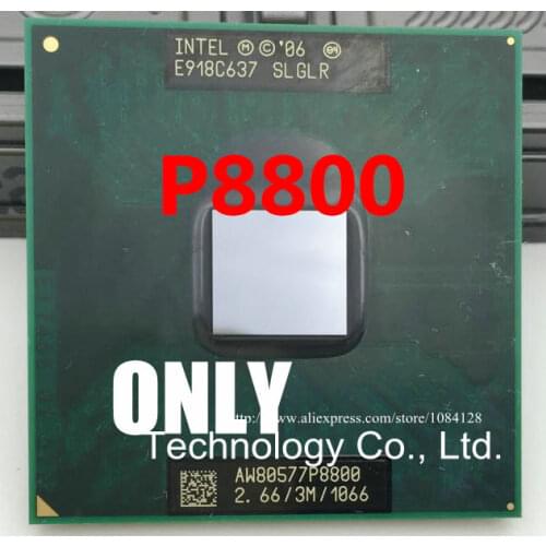 P8800 For Intel Core2 Duo CPU P8800 (3M Cache, 2.66GHz, 1066MHz FSB) laptop socket 478 best quality free shipping