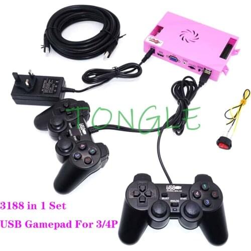 Pandora 3D 3188 in 1 Saga Box 12 Family-Version Double Joystick For PC/PS3 VGA/HDMI Output PCB Arcade Game