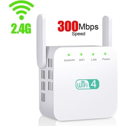 2.4Ghz WiFi Repeater Wireless Wifi Amplifier Extender 300Mbps Wi-Fi Amplifier 802.11N Long Range Wireless Wi-fi Repeater