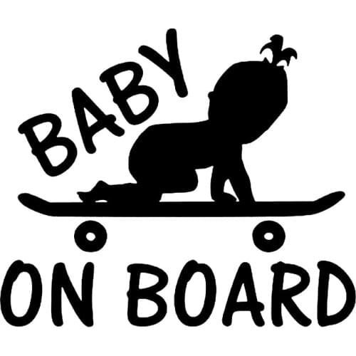 S51228 Various Sizes/Colors Car Stickers Vinyl Decal Cute BABY ON BOARD Motorcycle Decorative Accessories Creative Waterproof