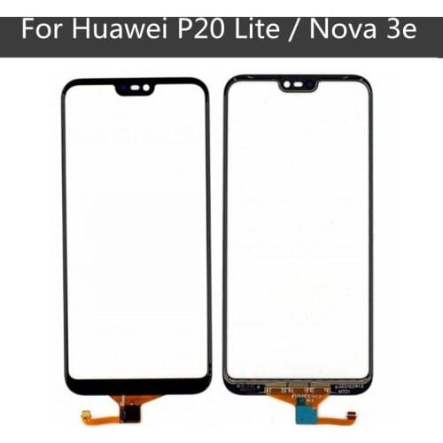 FOR Huawei NOVA 3E Touch Screen Glass Panel Digitizer Sensor Touchpad Front Glass Panel Repair Spare Parts FOR Huawei NOVA3E