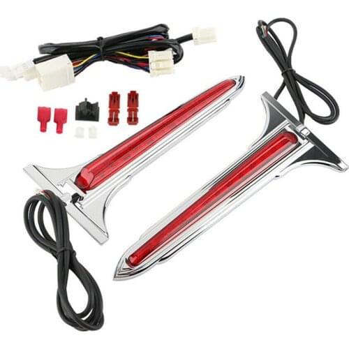 Motorcycle Saddlebag Side LED Tail Brake Light Saddle Bag For 1993-2013 Harley Electra Street Glide Touring