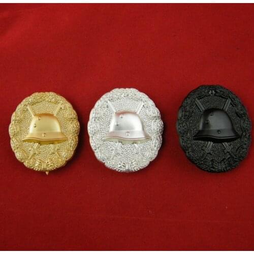 WW1 GERMAN ARMY SILVER GOLD BLACK WOUND BADGE PIN BACK TYPE Military Store