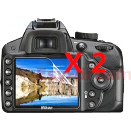 2pcs High Quality LCD Display Screen Film Protector for Nikon D3100 D3200 D3300 D3400 D3500 DSLR Camear soft