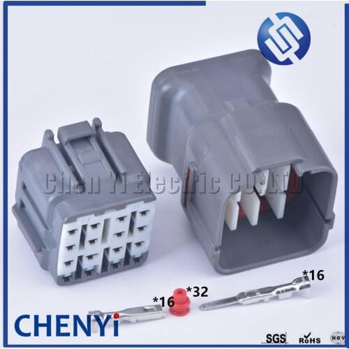 1 set Sumitomo 16 Pin Automotive waterproof connector DL series plug Female or Male wiring harness connector 6189-0715 6188-0495