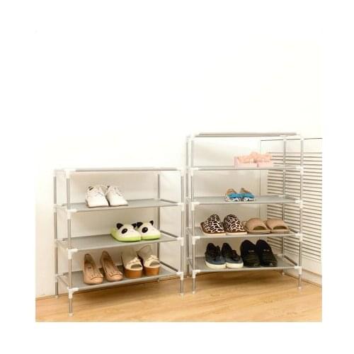 2/3/4/5/6 Tiers Non-Woven Fabric Dustproof Shoe Rack Storage Organizer Cover Cabinet Shelf Shoe Cabinet DIY Shoes Storage Shelf