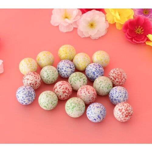 20Pcs 25mm Multicolor Round Speckled Glass Marbles, Vase Filler Beads, Kids Marble Run Game Replacement Marbles DIY Crafts