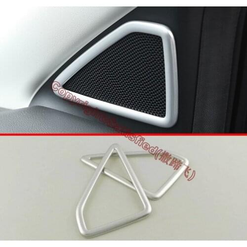 ABS Pearl Chrome Interior Tweeter Cover Trim For Ford Kuga Escape 2017 2018