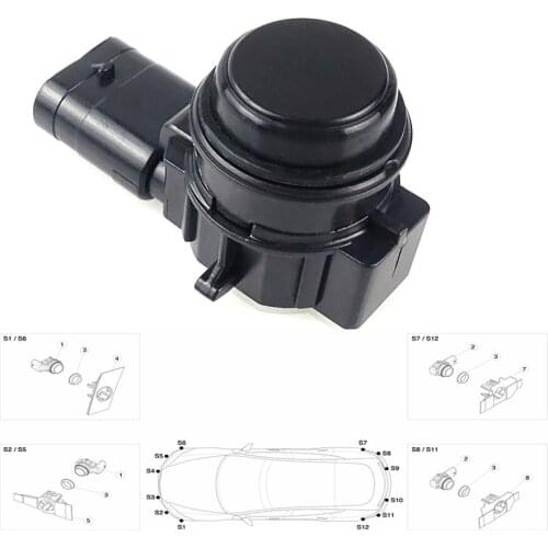 PDC Parking Sensor For Tesla Model S X AP1 Facelift 70S 90S P90D 2016 BMW F20 F21 F30 F31 F32 F34 F80 82 Bumper Parking Straight