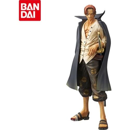 Bandai Genuine MSP ONE PIECE Four Emperor Anime Figures Red Hair Shanks Action Figure Collection Model Toys Gifts For Birthday