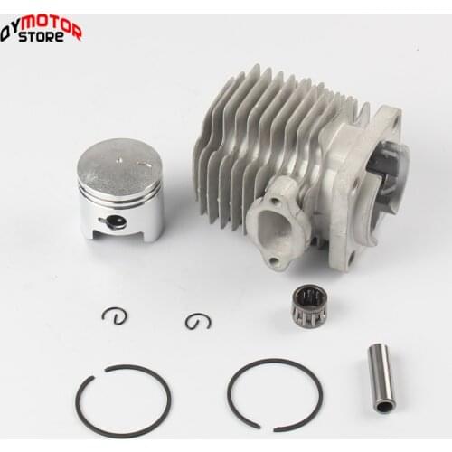 49CC (44-6) or 47CC (40-6) Engine Cylinder Head With Piston Pin Full Kit For 2 Stroke Mini Dirt Bike ATV Quad Pocket Bike