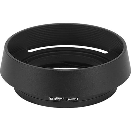 Haoge LH-VM11 Bayonet Round Metal Lens Hood Shade for Voigtlander 35mm f2 1:2/35 ULTRON Aspherical Vintage Line VM Lens