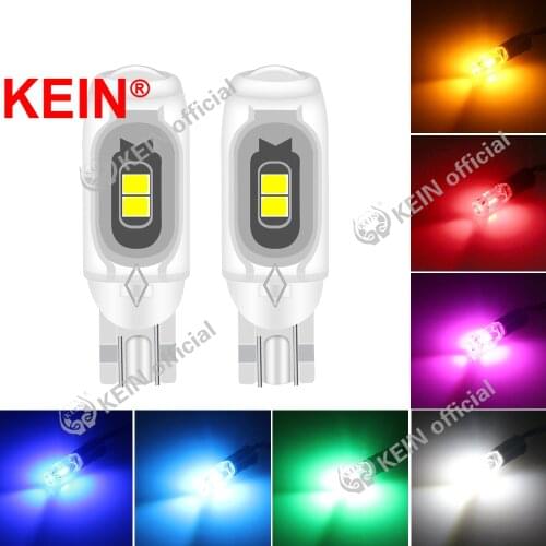KEIN 2PCS T10 Led Bulb W5W 194 168 501 Car Light High Quality Signal Light Side Marker Car Interior Parking Tail Dome Read Lamp