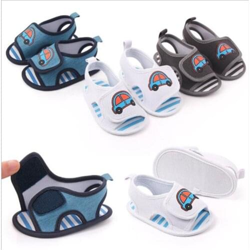 New Summer Baby Shoes Infants Cotton First Walkers Antislip Newborn Boys Girls Crib Shoes