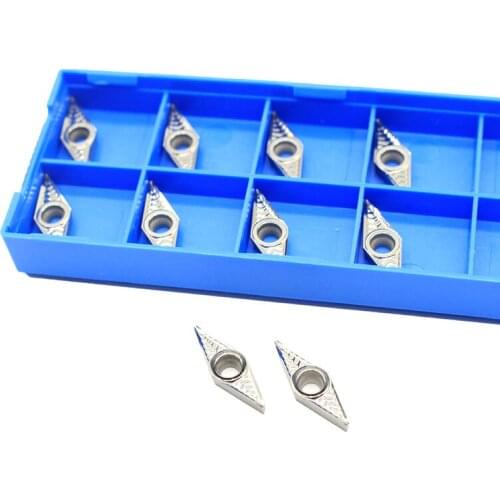 VCGT110304 AK H01 VCGT 110304 Aluminum cutter blade Insert Cutting Tool turning tool CNC Tools AL +TIN Alloy wood
