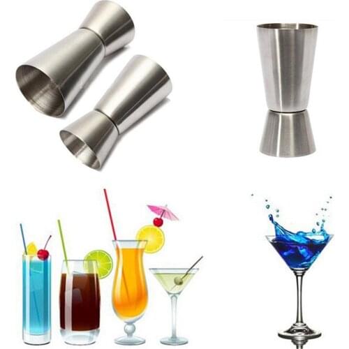 1pcs 25/50ml Measure Cup Bar Party Wine Cocktail Shaker Jigger Single Double Shot Short Drink Rectification Mixed Accessories