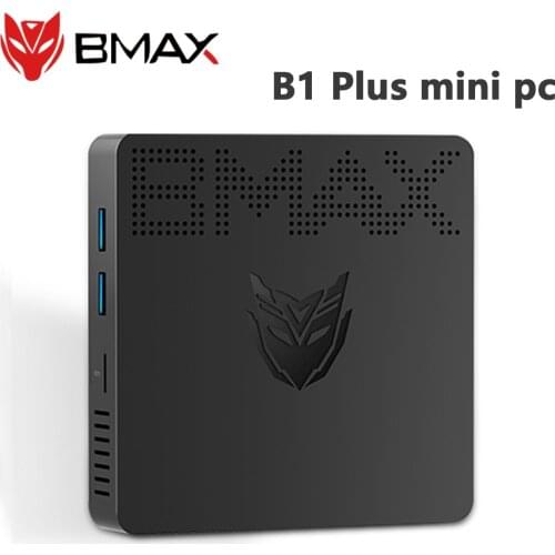 BMAX B1 Plus Portable Windows 10 Mini PC Intel N3350 6GB 64GB 2.4G 5G WIFI Bluetooth 4.2 VGA USB 4K Media Player