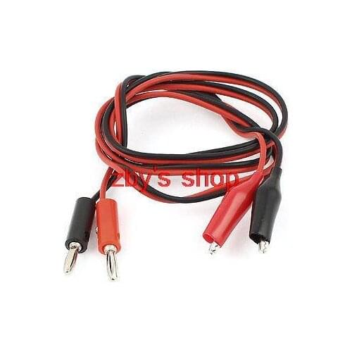 Multimeters Electrical Double Alligator Clip to 2 Banana Plug Test Cable