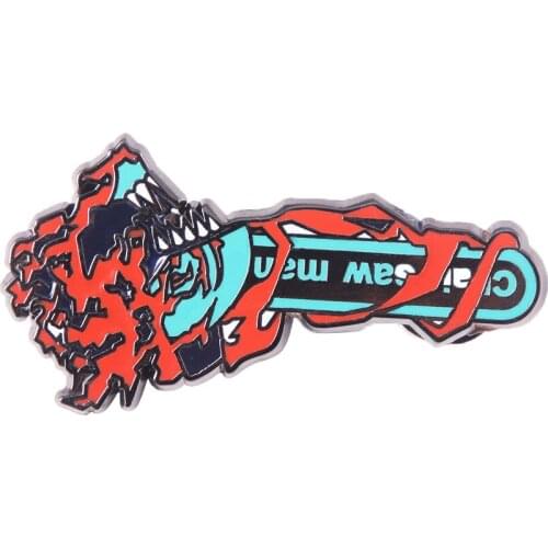 NEW Japan Anime Chainsaw Man Metal Badge Button Brooch Pins Collection Fashion Medal Souvenir Cosplay Collection Gift
