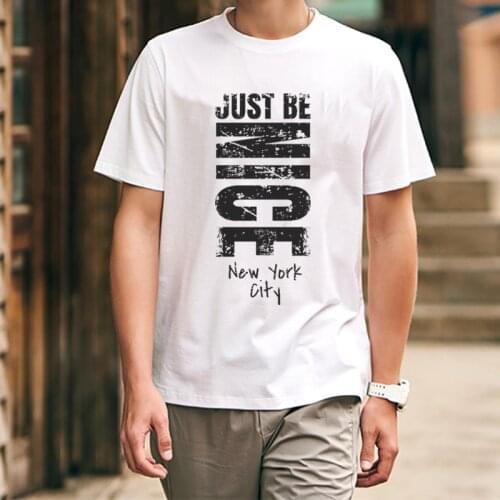 TARCHIA 2021 New Fashion Funny Just Be Nice t-shirt Cotton Tops Tee Men Brand Short Sleeve Boy Casua Fashion Homme Tshirt T Plus