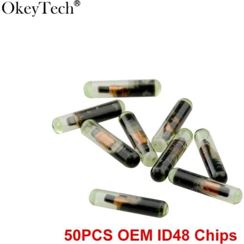 Okeytech 10Pcs Key Transpnder Chip ID48 For VW/Skoda/Seat/Audi/Honda Copy ID48 Car Key Chip 48 Grass (New / Blank / Not Coded)