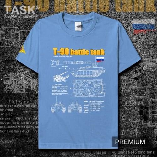 Russian Army fans of the Soviet T90 third-generation main battle tank mens t shirt gyms tees sporting meeting summer clothes