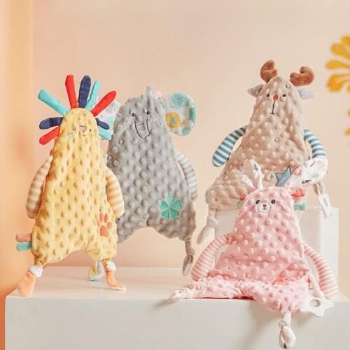 Baby Appease Towel kawaii Bunny Ears Newborn Face Towel Baby Toddler Comfort Sleeping Cuddling Towel Doll Toys Nursing Teether