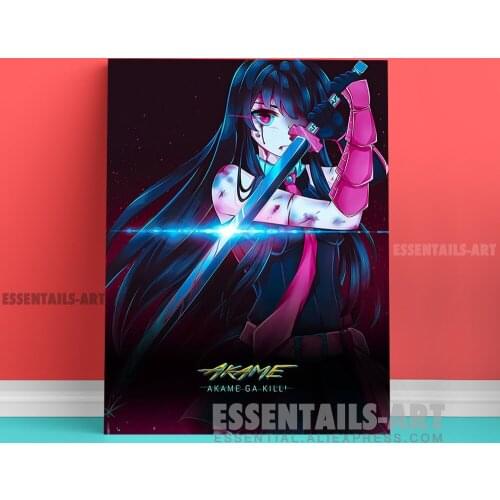 Demon Sword Murasame Punk style Canvas Wall Art Painting Poster Bedroom studio print Living kid Room Home Decoration Prints