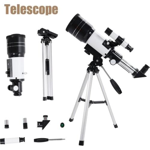HD 150X Professional Astronomical Telescope With Tripod Powerful Zoom Telescope For Night Vision Deep Space Star View Moon