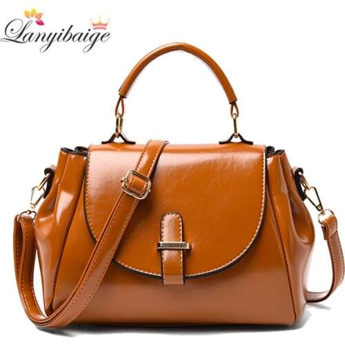 Luxury Designer Handbags Women Tote Bag High Quality Oil Wax Leather Handbags Fashion Shoulder Crossbody Bags for Women 2021 New