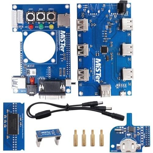 Manual Solder Mister-USB Hub v2.1 Card for Mister FPGA 7 USB Ports IO Card for DE10-Nano Terasic Accessories