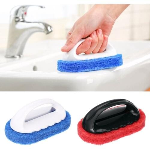 High Quality Strong Decontamination Handle Sponge Brush Hard Bottom Cleaning Brush Kitchen Kitchen supplies New Arrival 5ZCF186