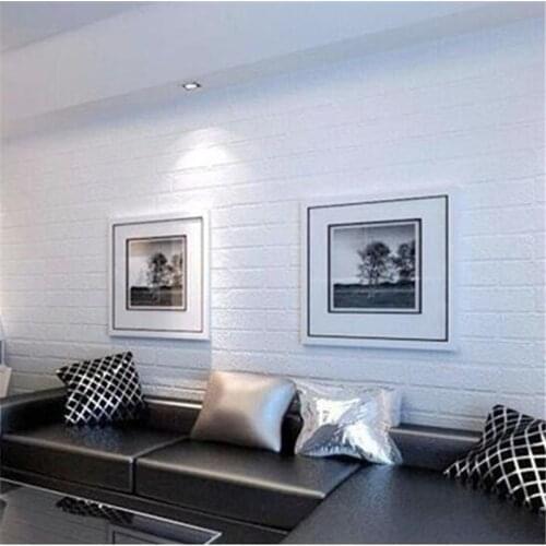 Wellyu Papel de parede Chinese Brick Scribble Red White Cyan Wallpaper Study Room Living Room Restaurant TV Background Wallpaper