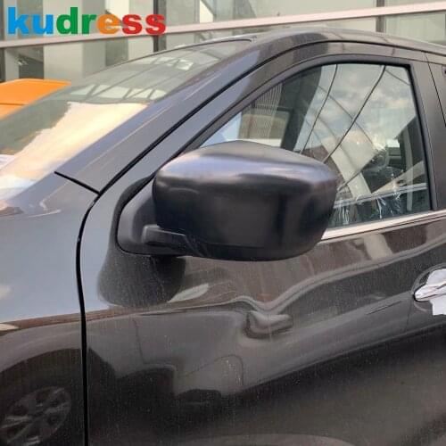 Rearview Mirror Cover Trim For Nissan Navara NP300 ST 2014 2015 2016 2017 2018 2019 Carbon Fiber Car Door Mirrors Frame Covers