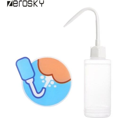 Zerosky Enema Bottle Syringe Tip Douche Vaginal Anal Colonic Home Cleaning System Unisex Body Cleaning Tools
