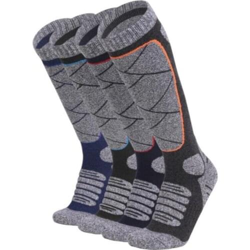 Winter Women Men Cotton Thermal Skiing Socks Outdoor Soccer Cycling Sports Socks Towel Bottom Long Tube Stockings Thermosocks