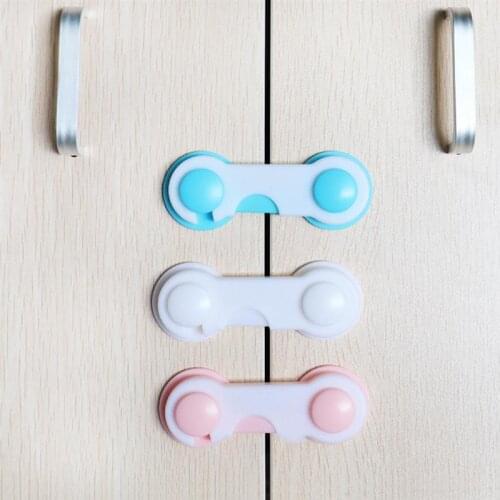 10Pcs Baby Safety Locks Cabinet Protective Lock Baby Guard Lock Self-Adhesive Safty Buckle Child Safety Lock