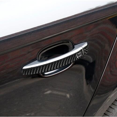 8pcs LHD Door Handle Decorative Cover Trim Sticker for Audi Q5 A4 A5 B8 2009-2016 Stylish Car Accessories Interior Decoration