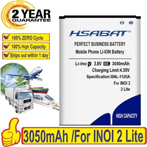 100% Original HSABAT 3050mAh Battery For INOI 2 Lite INOI2 Lite