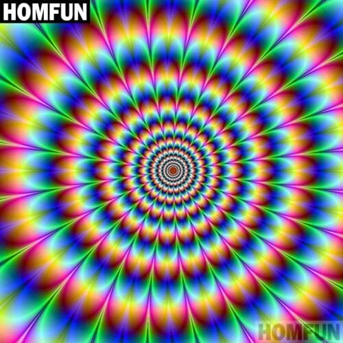 HOMFUN Full Square/Round Drill 5D DIY Diamond Painting "Abstract flower" Embroidery Cross Stitch 5D Home Decor Gift A06789