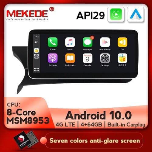 10.25" IPS screen Android 10.0 4+64G Car Dvd Navi Player For Benz C-Class W204 2011 to 2014 NTG 4.5 Car multimedia player
