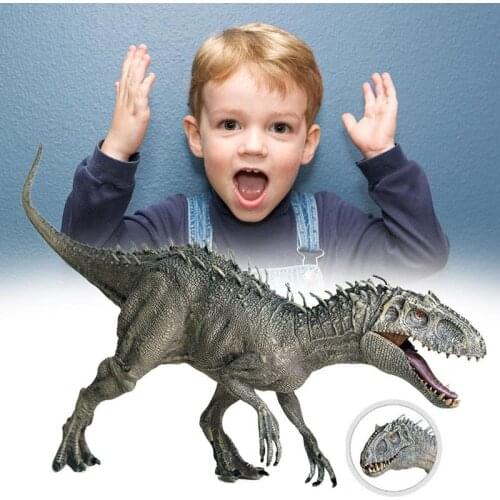 Large Gray Tyrannosaurus Dragon Mouth Movable Dinosaur Simulation Animal Movie The Same Paragraph Children Boy Toy