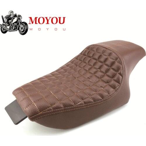 For Harley Sportster XL iron X48 XL883 1200 Forty-eight 2004-2016 Motorcycle Leather Two Up Driver Front Rear Passenger Seat