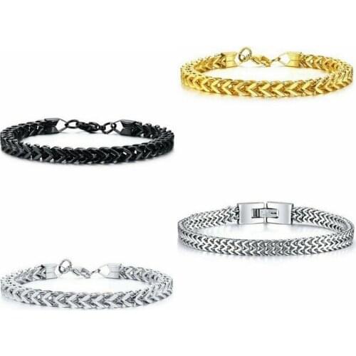 Mens Bracelet Good Quality Stainless Steel Mens Bracelet Men Male Snake Chain On Hand Mans Chain Bracelets