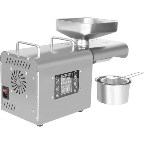 New Electric oil press machine stainless steel commercial peanuts oil extracting machine sesame seed oil presser