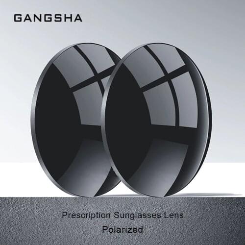 GANGSHA Polarized P2 Series 1.56 1.61 1.67 Myopia Sunglasses Lens Prescription CR-39 Resin Aspheric Glasses Lenses UV400